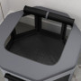 Hundhage Fällbar Ø124 x 62 cm Grå