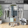 Torkställning 4 Nivåer Hopfällbart 142 x 55 x 152 cm Blå Silver