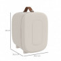 Mini Skönhets kylskåp 4 L 20,3 x 26,3 x 28 cm Creme White