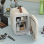 Mini Skönhets kylskåp 4 L 20,3 x 26,3 x 28 cm Creme White