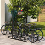 Cykelställ 4 Cyklar 102 x 92 x 130 cm Metall Svart