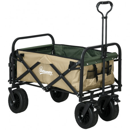 Trädgårdsvagn / Utflykt vagn 110L upp till 100kg 94 x 57 x 77-100 c...