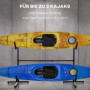 Hållare för 2 Kajaker - Surfbrädor bredd justerbar 144 - 180 cm