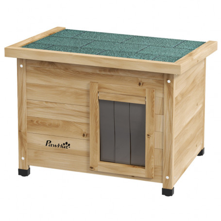 Katthus Väderbeständig Trä 57 x 45 x 43 Naturlig