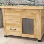 Katthus Väderbeständig Trä 57 x 45 x 43 Naturlig