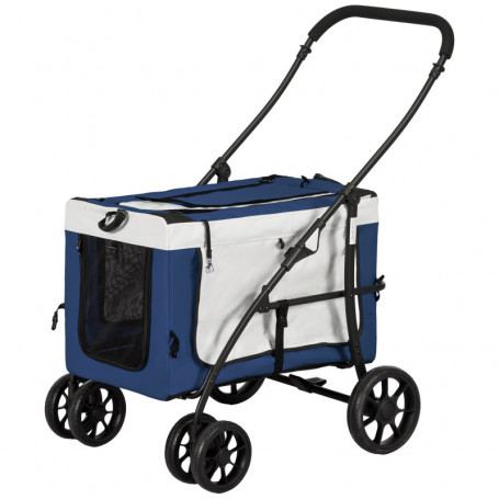Hundvagn med Avtagbar Korg 81 x 58 x 97,5 cm