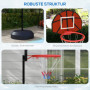 Basketställ Höjdjusterbart med Magnetisk Darttavla 98 - 148 cm