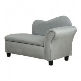 Barnsoffa Schäslong Grå 80 x 40 x 49 cm