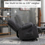 Relax Fåtölj med Ståhjälp, Massage Mörkgrå
