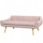 Hundsoffa Scandi Design 102 x 58,5 x 42,5 cm Rosa Naturlig