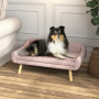 Hundsoffa Scandi Design 102 x 58,5 x 42,5 cm Rosa Naturlig