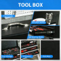 Verktygslåda 116-Delar Verktygssats – Stål, Låsbar, Mått 45×24×27 c...