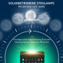 Utomhuslampa med Solpanel, Automatisk Tändning Rottinglook, Stål Svart