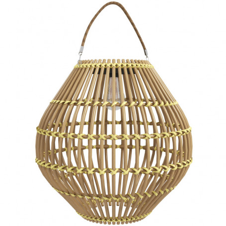 Trädgårdslampa Solcell Rotting Lykta Boho Design