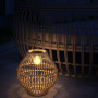 Trädgårdslampa Solcell Rotting Lykta Boho Design