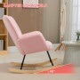 Gungstol Retro Teddy Fleece Rosa 92 x 71x 101 cm