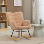 Gungstol Retro Teddy Fleece Brun 92 x 71x 101 cm
