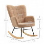 Gungstol Retro Teddy Fleece Brun 92 x 71x 101 cm