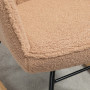 Gungstol Retro Teddy Fleece Brun 92 x 71x 101 cm