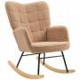 Gungstol Retro Teddy Fleece Brun 92 x 71x 101 cm