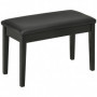 Pianobänk Träben Svart Stoppad 75 x 35 x 49 cm
