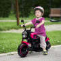 Elmotorcykel med Stödhjul, Strålkastare för Barn 1,5 till 3 år, Rosa