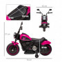 Elmotorcykel med Stödhjul, Strålkastare för Barn 1,5 till 3 år, Rosa