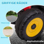 Elbil för Barn Traktor med Släp Röd - Svart