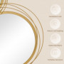 Dekorativ Väggspegel 4 Runda Speglar – Forgyld Metallram 107×56 cm