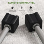 Hantelset 2×10 kg – fyrkantiga plastbelagda hantlar, rullar ej, räf...