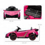 Elbil för Barn Lamborghini Veneno med Fjärrkontroll Rosa