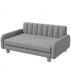 Hundsäng Soffa Tvättbart Grå 94 x 61 x 40 cm