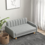 Hundsäng Soffa Tvättbart Grå 94 x 61 x 40 cm