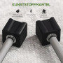 Hantelset 2 x 5 kg Fyrkantigt Svart