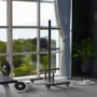 Viktställ upp till 200 kg 70 x 60 x 135 cm Svart