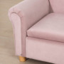 Barnsoffa 2-sits med Förvaringsutrymme 84 x 41,5 x 48,5 cm, Rosa