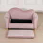 Barnsoffa 2-sits med Förvaringsutrymme 84 x 41,5 x 48,5 cm, Rosa