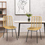 Matstolar 2-pack PE Rotting Boho Style
