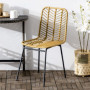 Matstolar 2-pack PE Rotting Boho Style