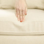 Soffa 2-sits Scandinavian Design Träram Beige 137 x 78 x 78 cm
