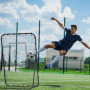 Football Rebounder Justerbar Vinkel Svart 123 x 73 cm