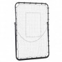 Football Rebounder Justerbar Vinkel Svart 123 x 73 cm