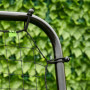 Football Rebounder Justerbar Vinkel Svart 123 x 73 cm