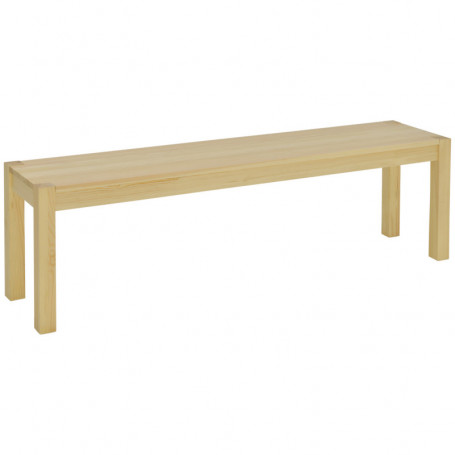 Bänk i Trä 3-sits 150W x 33D x 45H cm Natur