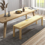 Bänk i Trä 3-sits 150W x 33D x 45H cm Natur