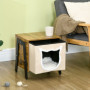 Katthus Inomhus Industriell Design Brun Svart 41 x 34 x 43,5 cm