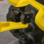 Trampbil Traktor med Släp Metallram Gul - Svart