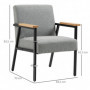 Fåtölj Scandi Design Grå