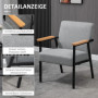 Fåtölj Scandi Design Grå
