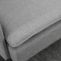 Soffa 2-sits Retro Design Ljusgrå, Svartben 139 x 68 x 80 cm